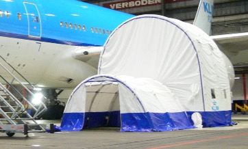 Tente spéciale aeronautique